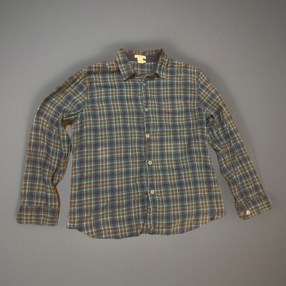 Carbon 2 Cobolt Men's Plaid Blue Brown Shirt‎ Large - Picture 1 of 7